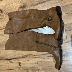 Brand new, never worn brown boots from Macy’s